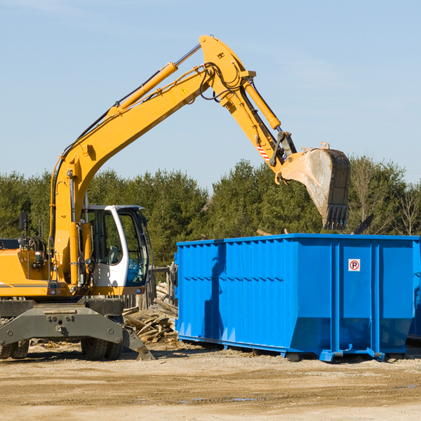 what happens if the residential dumpster is damaged or stolen during rental in Hillsdale MO